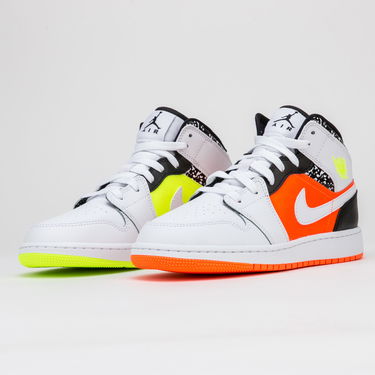 Tenisky a topánky Jordan Jordan 1 Mid GS Biela | 554725-870, 1