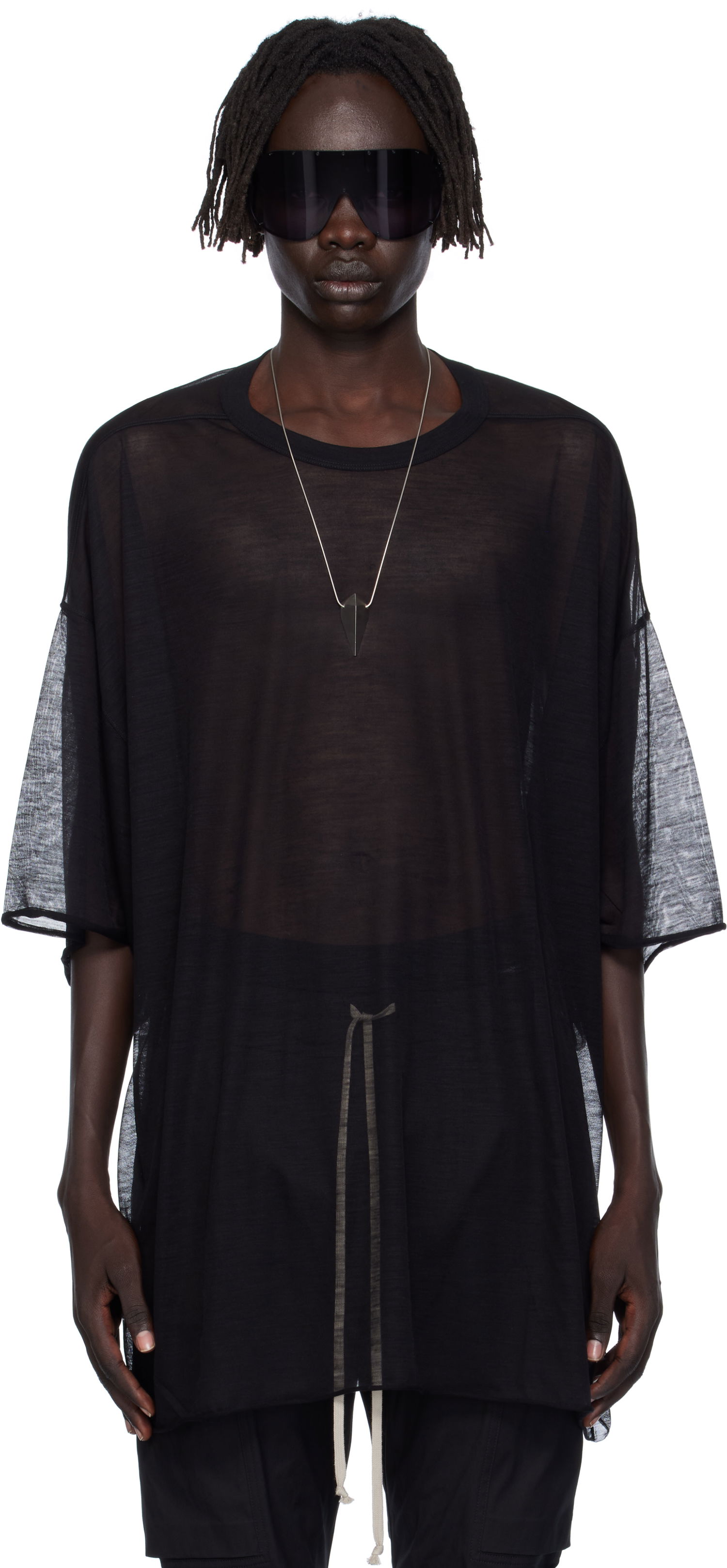 Tričko Rick Owens Rick Owens Concordians Tommy T-Shirt Čierna | RU02E1283 JWR, 0