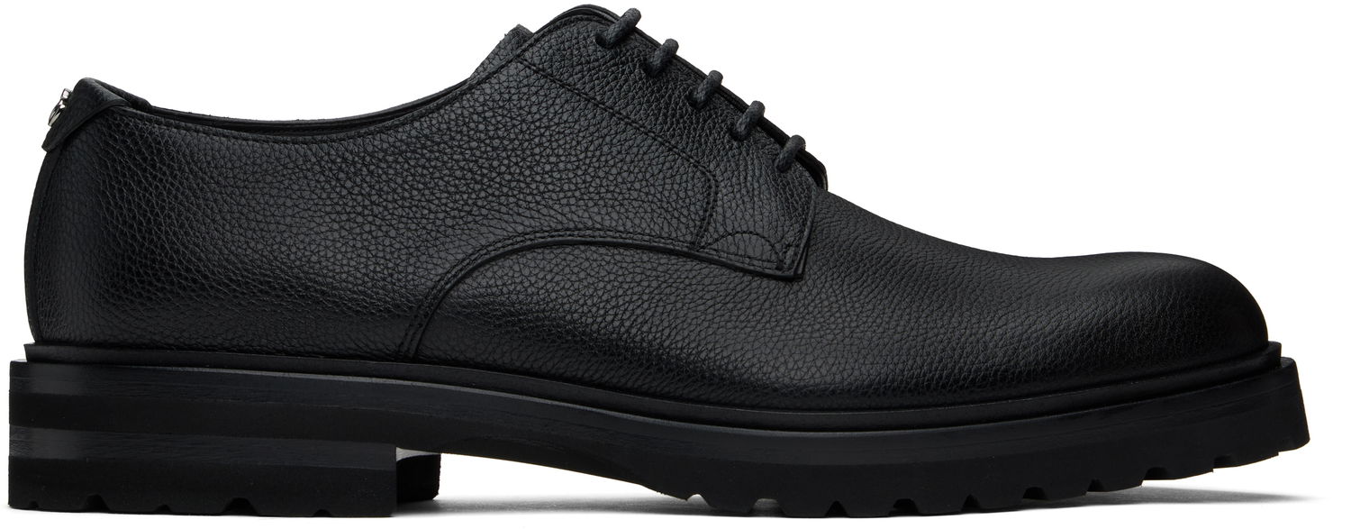 Tenisky a topánky Dolce & Gabbana Grained Leather Lace-Up Altavilla Derbys with Chunky Sole Čierna | A10852A9P45, 0