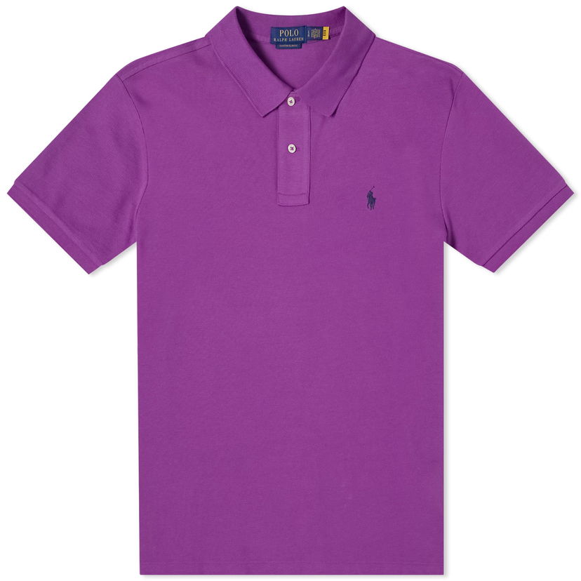 Polo tričko Polo by Ralph Lauren Custom Fit Polo Shirt Fialová | 710782592029