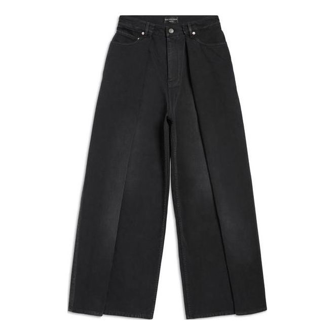 Džínsy Balenciaga Balenciaga Double Side Wide Leg Pants Čierna | 767983TNW111672