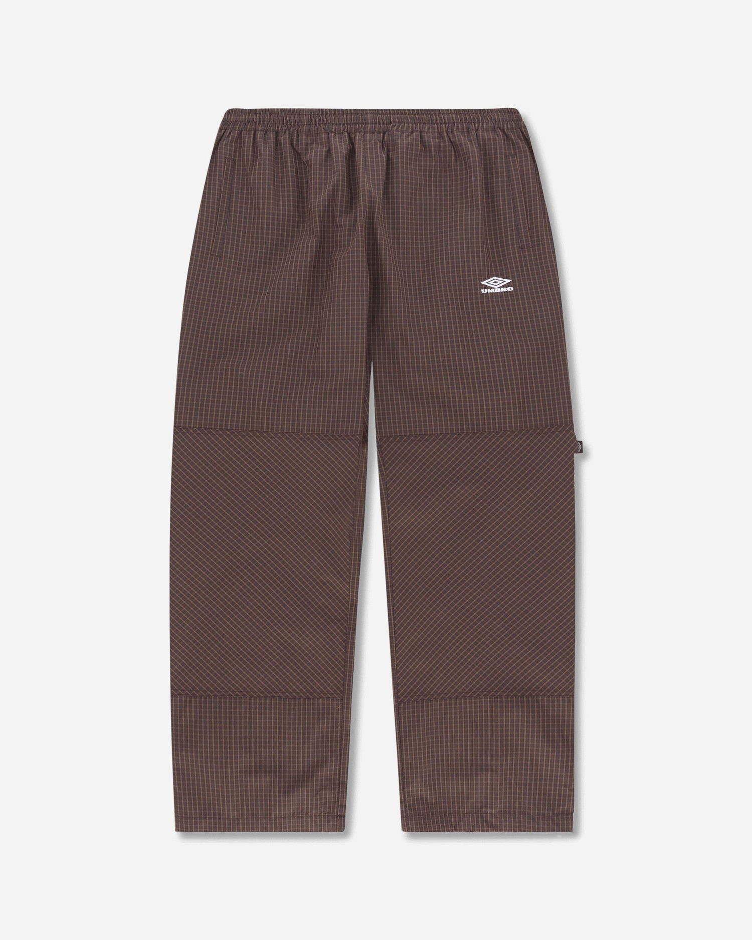 Tepláky Umbro Mini Check Double Knee Pants Hnedá | UBMW0148FA102 BRW0022, 1