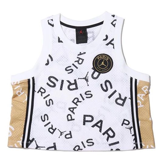 Crop Top Jordan Air Jordan x Paris Saint-Germain Crop Top Jersey Biela | CU5708-100, 0