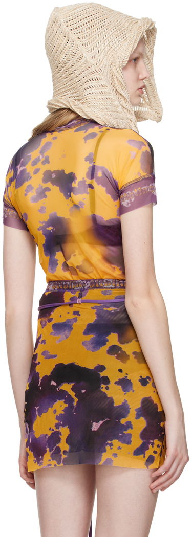 Tričko Ottolinger Ottolinger Exclusive Mesh Tie-Dye T-Shirt Žltá | 100116, 2