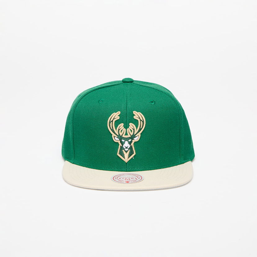 Šiltovka Mitchell & Ness Cap Milwaukee Bucks Team 2 Tone Snapback Green/ Tan Zelené | HHSS3264-MBUYYPPPGNTN