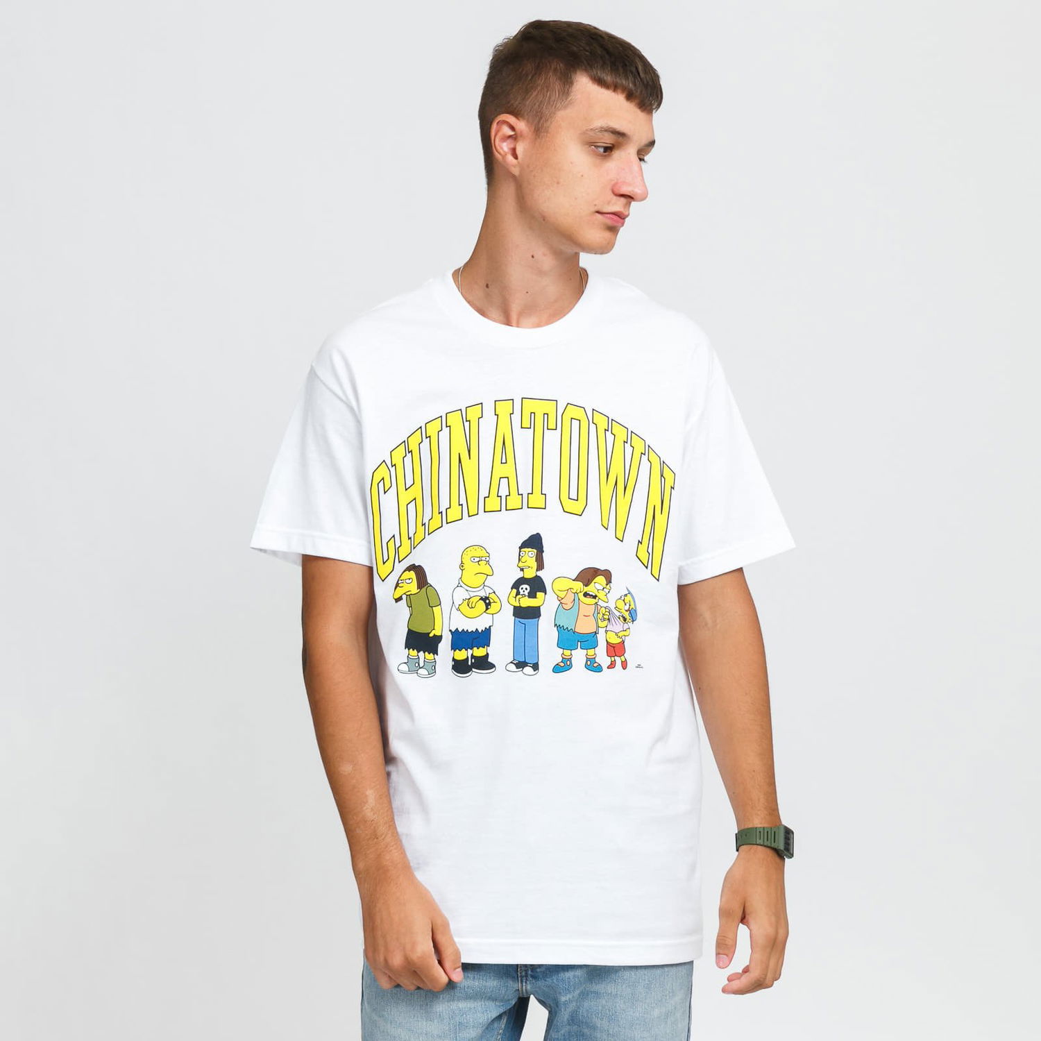 Tričko MARKET The Simpsons Ha Ha Arc Tee Biela | CTM1990350 / 1201, 0