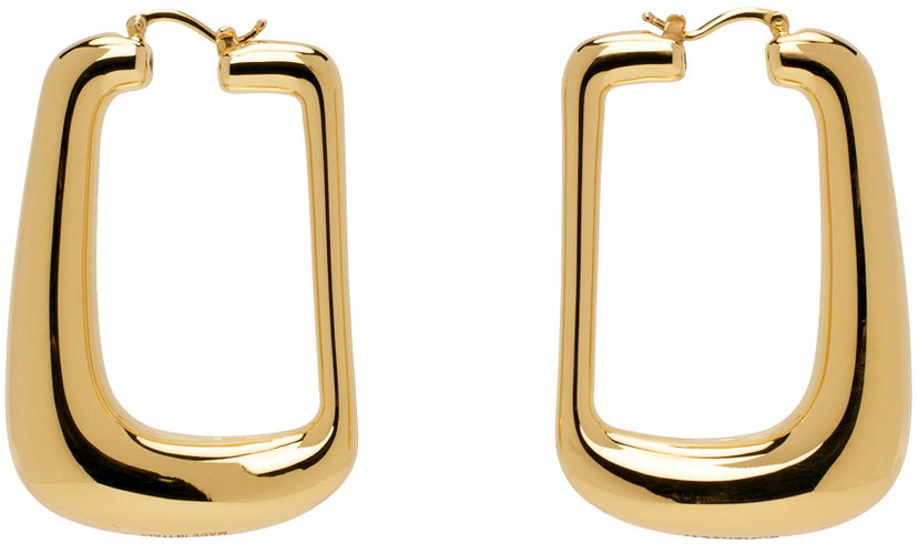 Náušnice Jacquemus Gold Les Sculptures 'Les boucles Ovalo' Earrings Metalická | 24E241JW649-5845