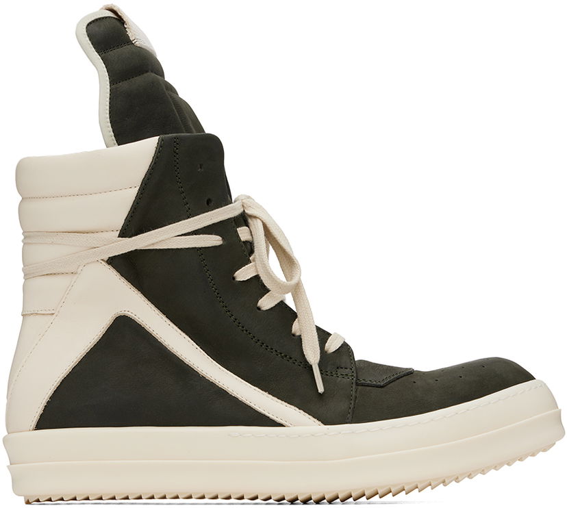 Tenisky a topánky Rick Owens Green Porterville Geobasket Čierna | RU02D6894 LWNLCO