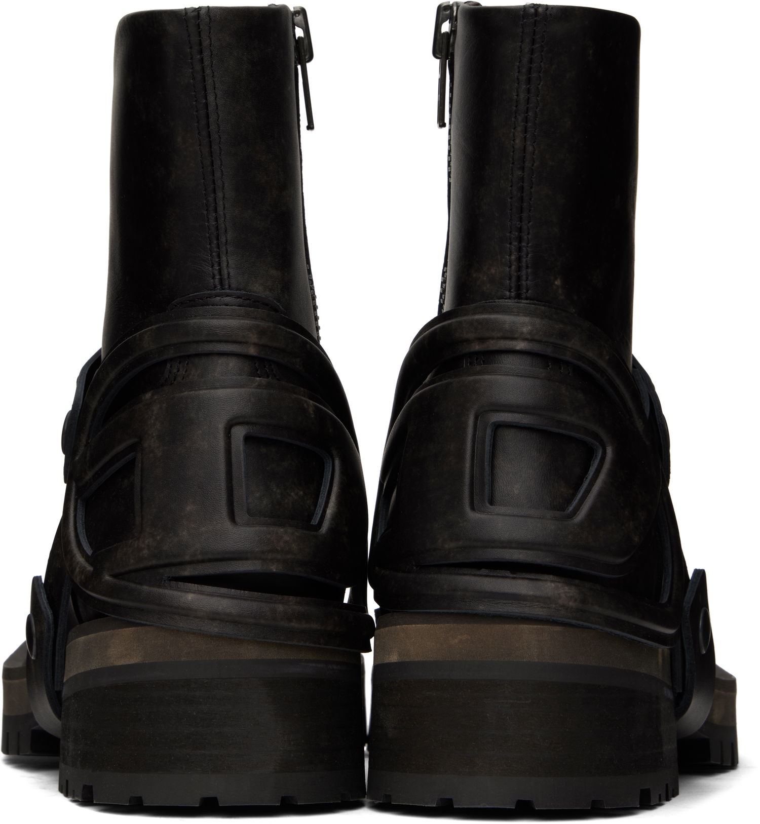 Oblečenie Diesel D-Texan-Harness Boots Čierna | Y03433-P4792-H9800, 1