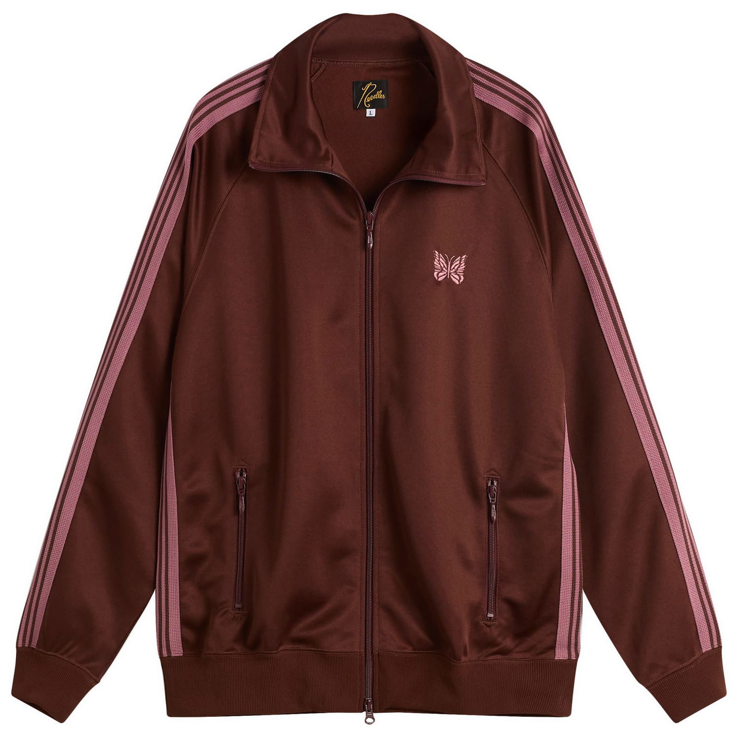 Bunda Needles Needles Poly Smooth Track Jacket, Size Small Hnedá | RW314-A, 1