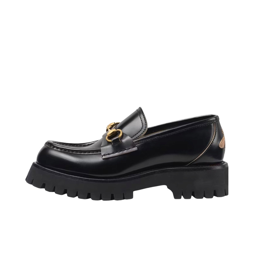 Tenisky a topánky Gucci Lug Horsebit 30mm Platform Loafer Čierna | _577236 DS800 1000