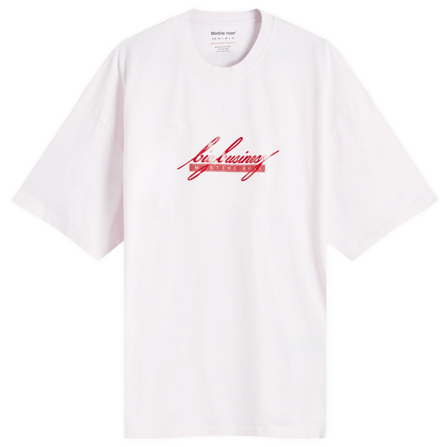 Tričko Martine Rose Oversized Logo Graphic T-shirt Biela | 621JE01101E-PPPBB, 0