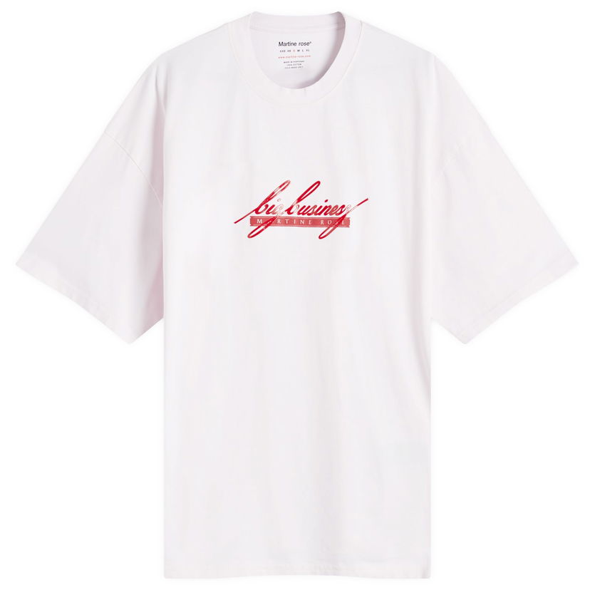 Tričko Martine Rose Oversized Logo Graphic T-shirt Biela | 621JE01101E-PPPBB