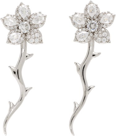 Náušnice Collina Strada Crystal Floral Thorned Vine Drop Earrings Metalická | XX1025, 0