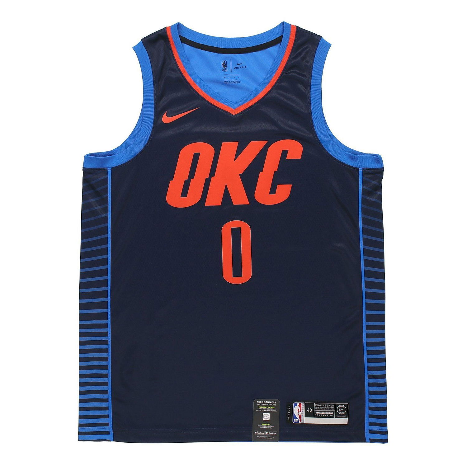 Dres Nike Westbrook Statement Edition Swingman Jersey Modrá | 877216-419, 0