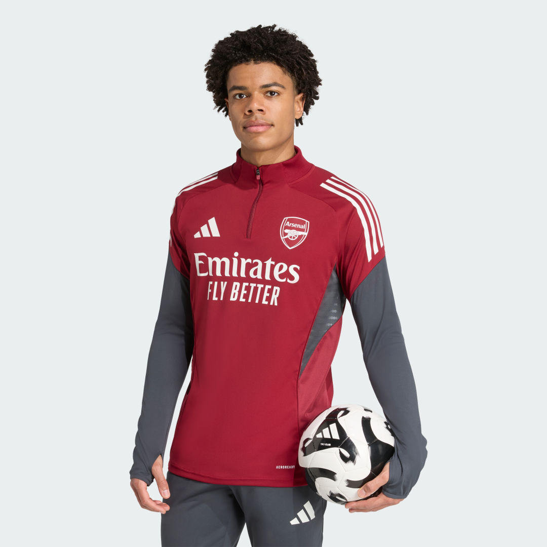 Mikina adidas Performance Arsenal Tiro 25 Competition Long-Sleeve Quarter-Zip Training Top Vínová | JJ1773, 0