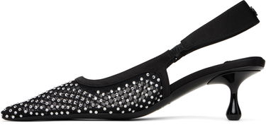Tenisky a topánky Jimmy Choo Jimmy Choo Amel 50 Crystal Slingback Heels Čierna | AMEL 50 QHS, 2