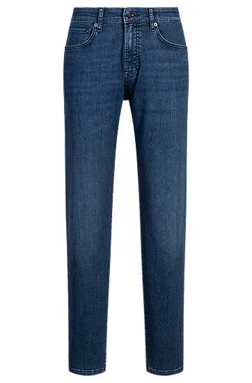 Džínsy BOSS Maine Regular-Fit Soft-Motion Denim Jeans Modrá | 50539173, 0