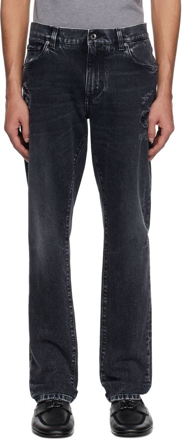 Džínsy Dolce & Gabbana Dolce&Gabbana Distressed Jeans Čierna | GY07CDG8MI9, 0
