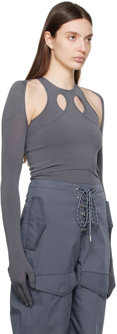 Tielko Dion Lee Dion Lee Bolero Cutout Top Šedá | C7245PS24, 1