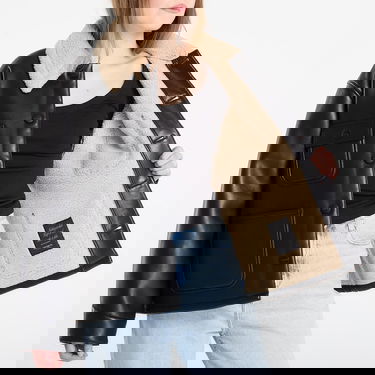 Kabáty Carhartt WIP Shepton OG Michigan Faux Leather Shearling Collar Coat Čierna | I035975.1LMXX, 3