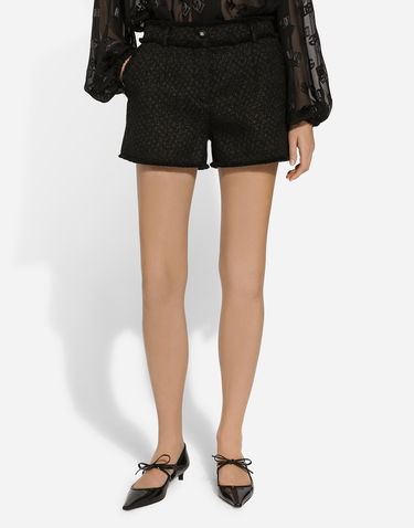 Šortky Dolce & Gabbana Black Tweed Shorts Čierna | FTC2PTHUMUAN0000, 3