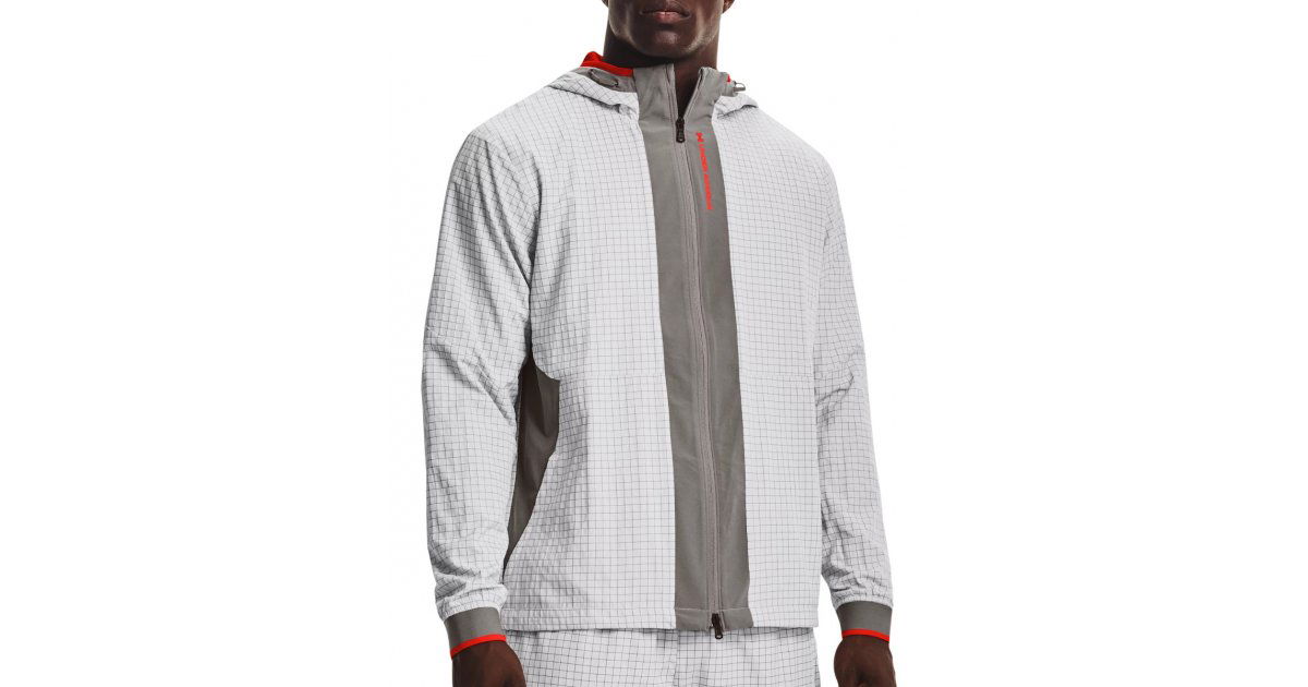 Mikina Under Armour Rush Legacy Printed Hooded Running Jacket Šedá | 1366186-066, 1