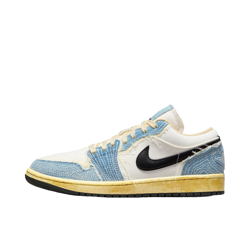 Tenisky a topánky Jordan Air Jordan 1 Low SE "Sashiko Denim" Tyrkysová | FN7670-493