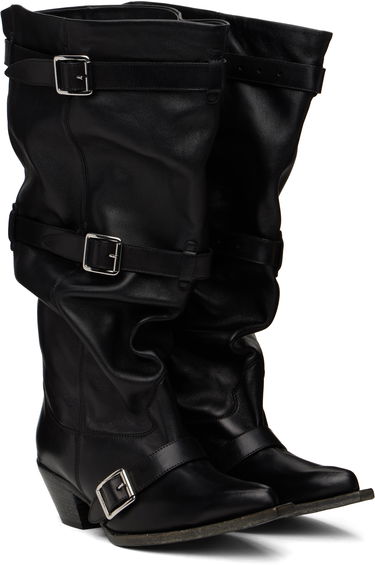 Starostlivosť o obuv R13 R13 Buckled Slouch Cowboy Boots Čierna | R13WS114-S153A, 3