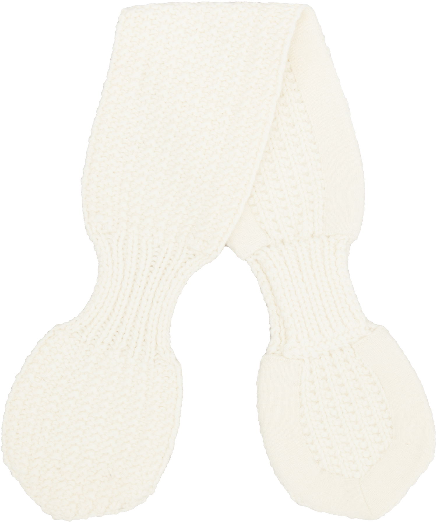 Šál YMC YMC Knitted Slot Scarf Biela | QSXMB, 0