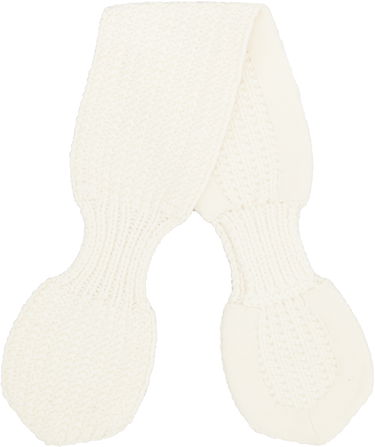 Šál YMC YMC Knitted Slot Scarf Biela | QSXMB, 0