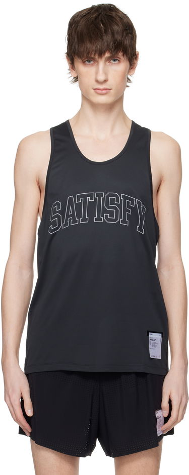 Tielko Satisfy AuraLite Tech Tank Top Čierna | 11041-BK, 0