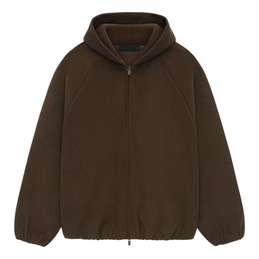 Bunda Fear of God Fear of God Essentials SS25 Relaxed Brushed Hooded Jacket Hnedá | 202HO246255F