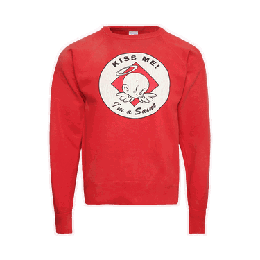Sveter Saint Michael Kiss Me Crewneck Červená | SM A22 0000 019, 0