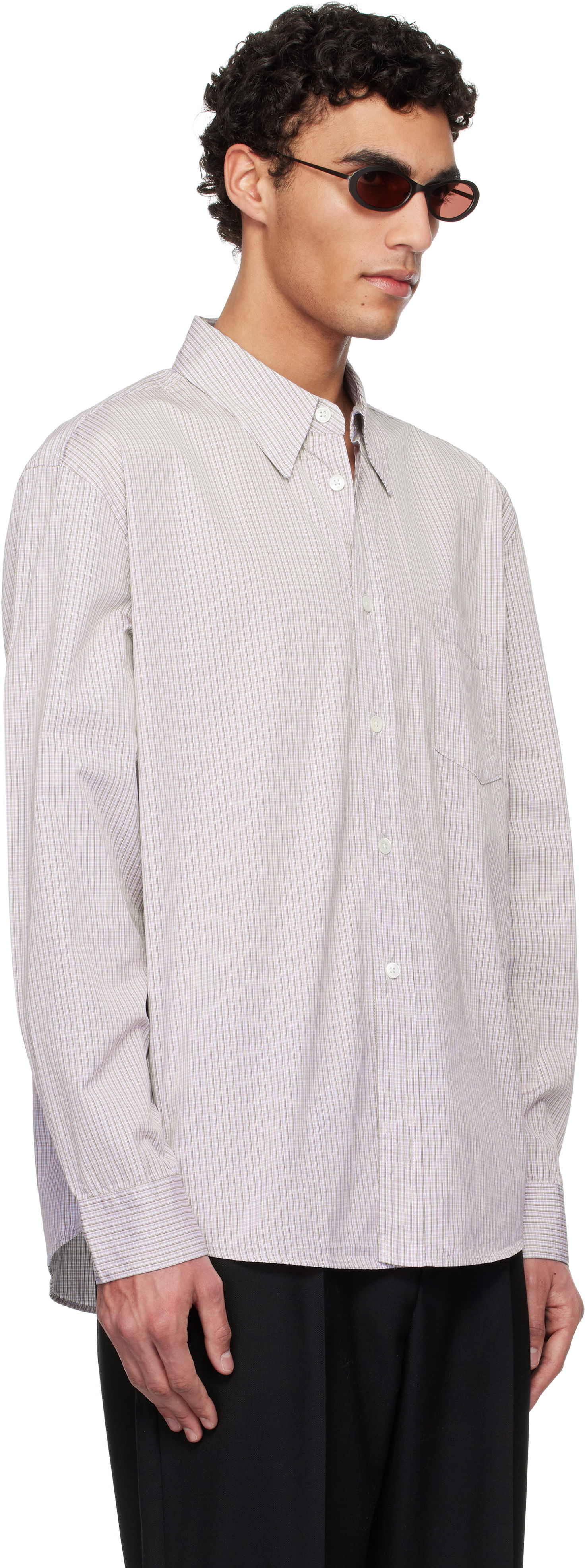 Košeľa OUR LEGACY OUR LEGACY Beyond Button-Down Shirt Fialová | M2252BDI, 1