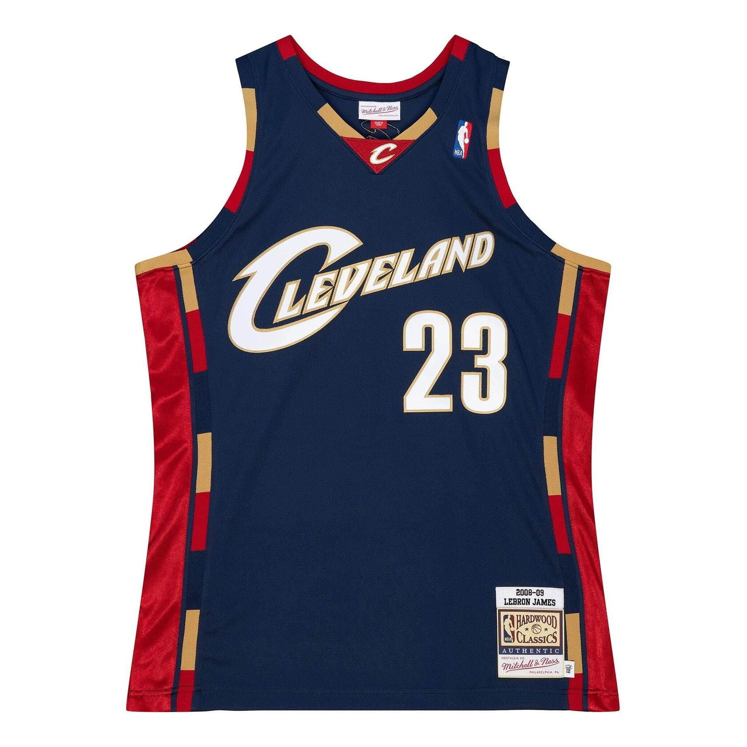 Dres Mitchell & Ness NBA Cavaliers 2008-09 Lebron James 23 Jersey Navy | AJY4CP19126-CCANAVY08LJA, 0