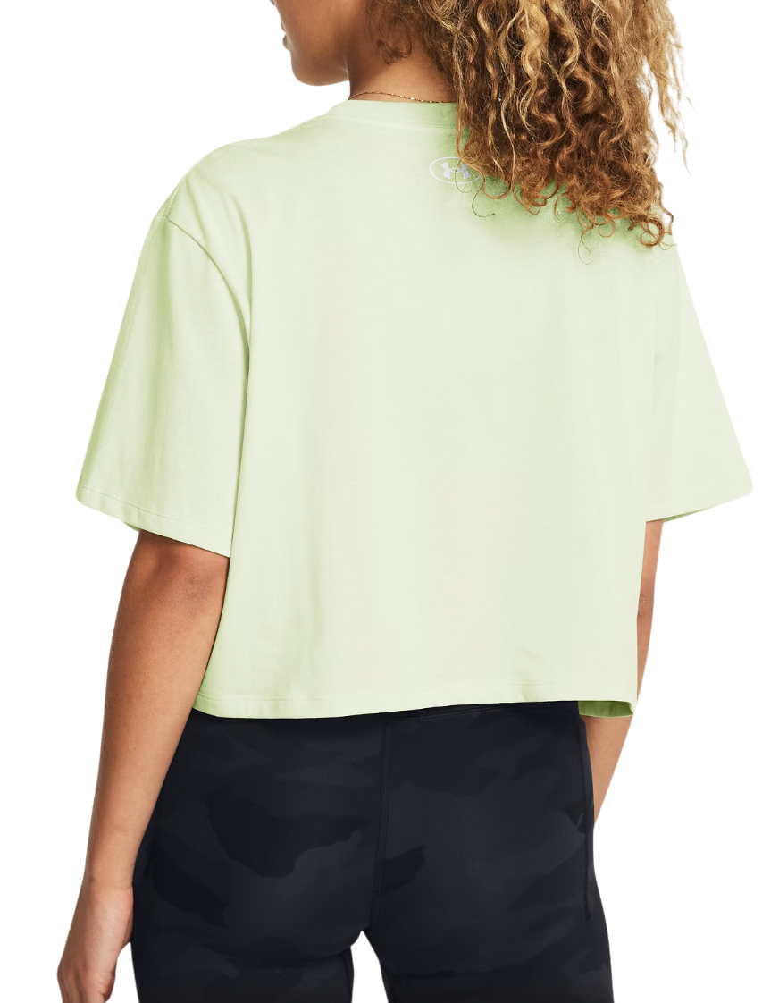 Tričko Under Armour UA W BOXY CROP LOGO SS Zelené | 1386845-383, 1