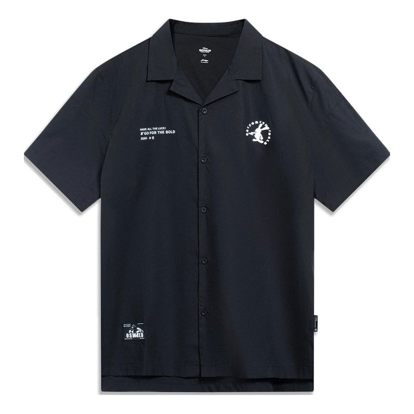 Košeľa Li-Ning Disney Oswald Graphic Short Sleeve Shirt Čierna | ASHT207-1