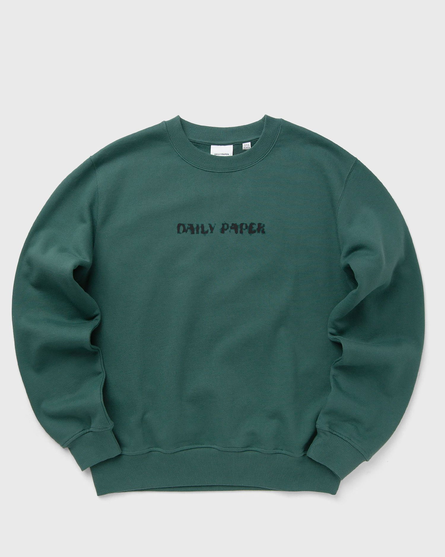Mikina DAILY PAPER SHIELD FOCUS Distressed Logo Crewneck Sweatshirt Zelené | 2513077, 0