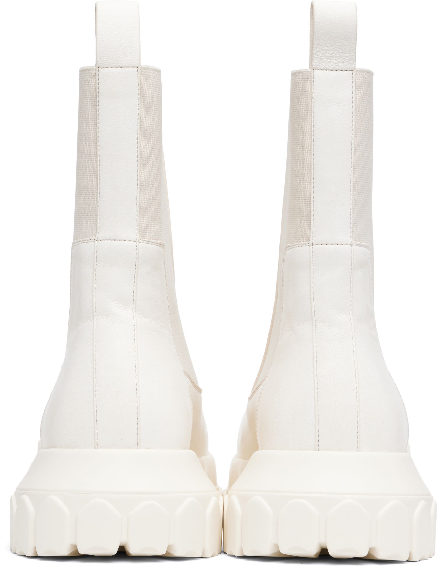 Tenisky a topánky Rick Owens Rick Owens Concordians Beatle Bozo Tractor Chelsea Boots Biela | RU02E1881 LBH, 1