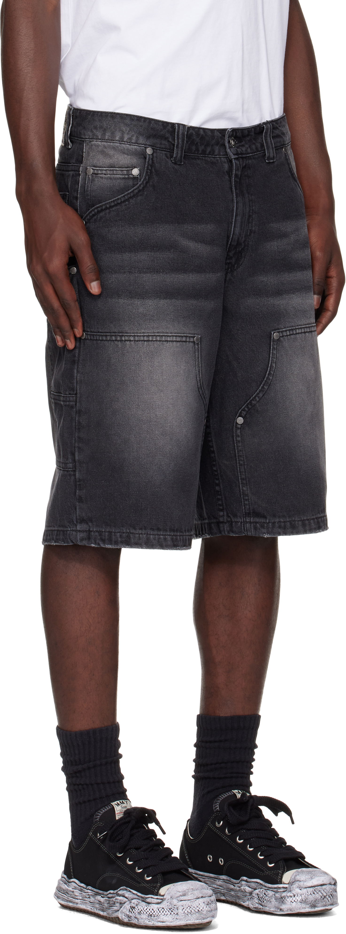 Šortky Dime Dime Carpenter Denim Shorts Čierna | DIMESU2517BLK, 1