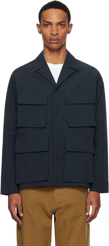 Košeľa NORSE PROJECTS Norse Projects Mads Travel Light Overshirt Navy | N50-0269, 0