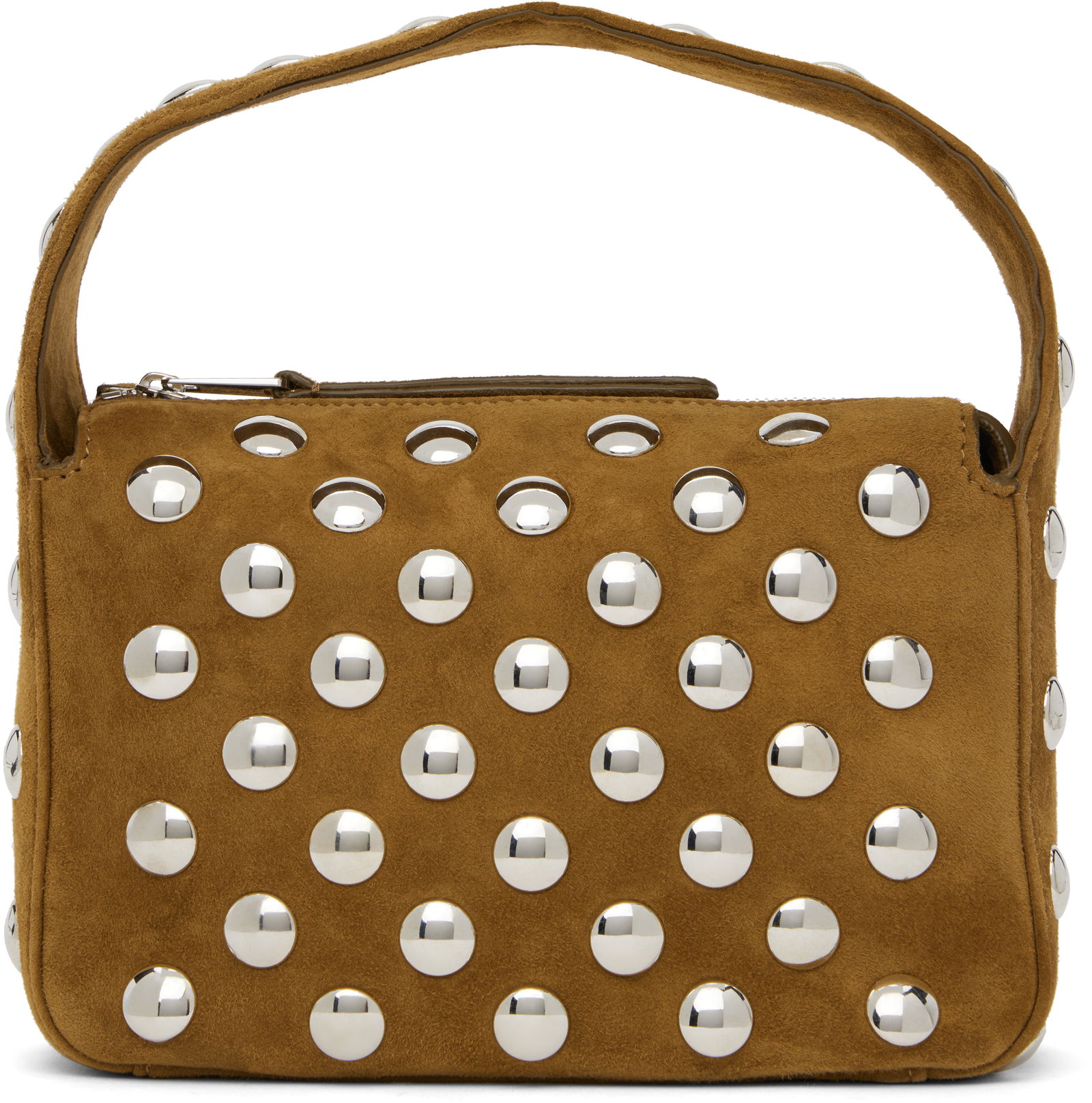 Small Elena Studded Suede Bag