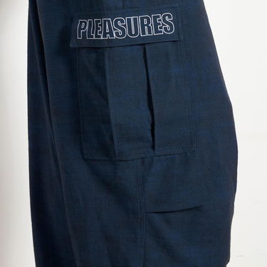 Cargo nohavice Pleasures Visitors Wide Fit Cargo Pants Navy | P23F012-NAVY, 9