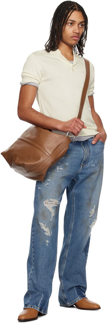 Džínsy Dolce & Gabbana Dolce&Gabbana Oversized Distressed Tag Jeans Modrá | GWVNXDG8MT7, 3