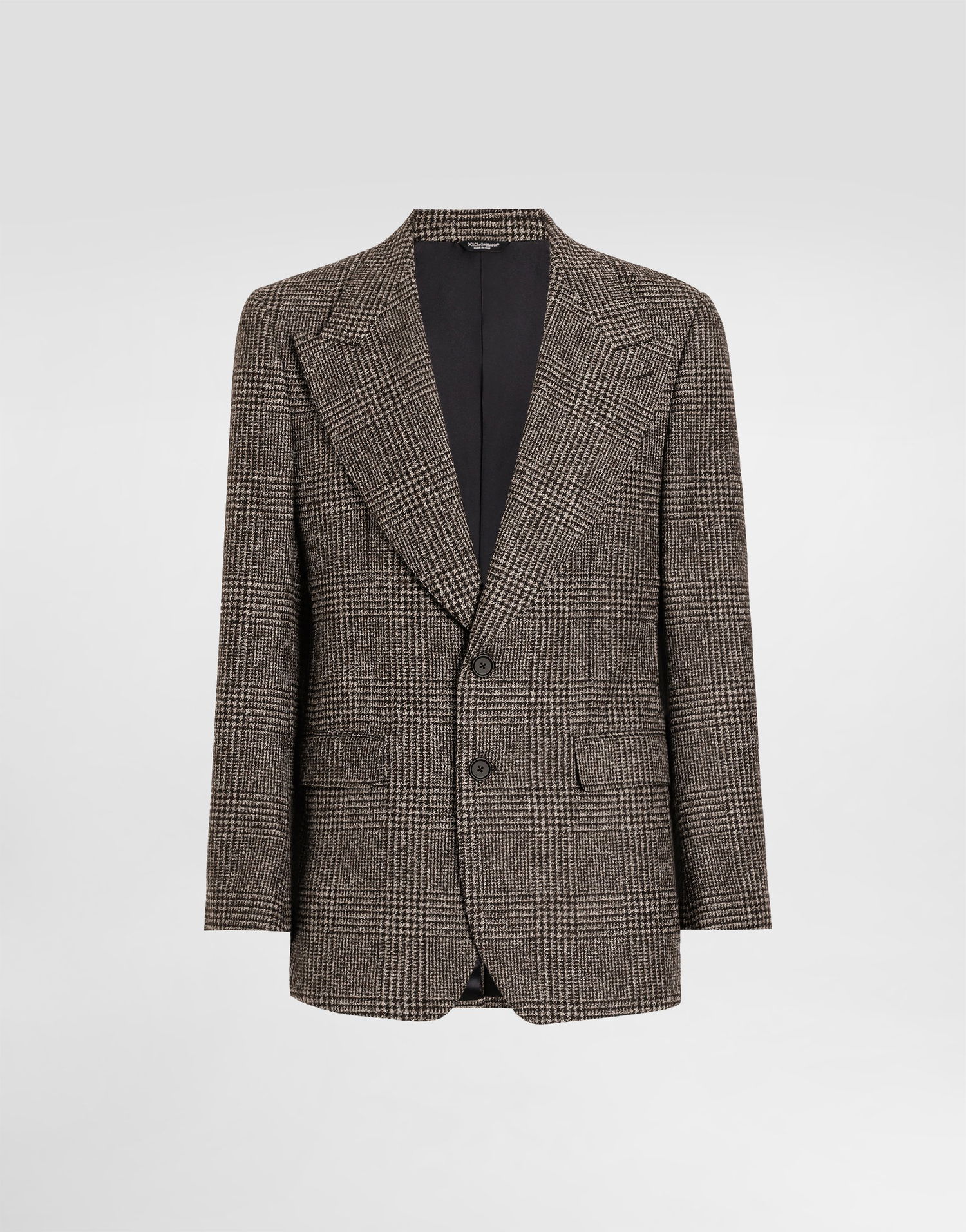 Bunda Dolce & Gabbana Dolce & Gabbana Glen Plaid Single-Breasted Jacket 52 Hnedá | G2VT5TFQMKDS8101, 0