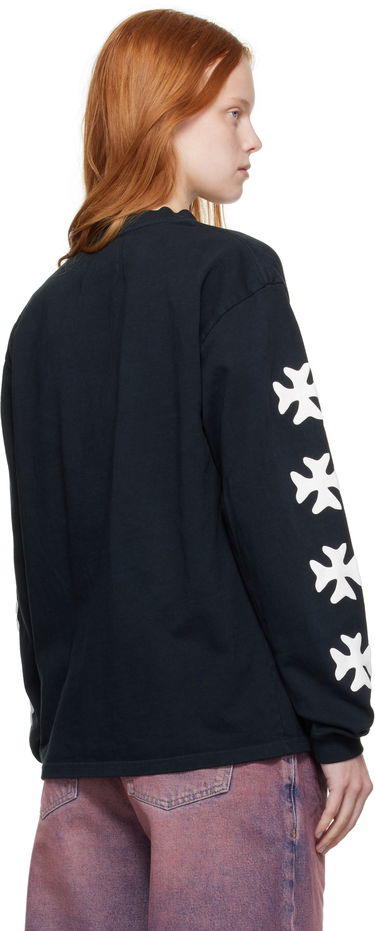 Tričko Rhude Rhude Notting Hill Eagle Graphic Long Sleeve T-Shirt Čierna | RHPF25TT14012, 2