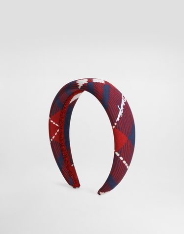 Doplnky Dolce & Gabbana Dolce & Gabbana Tartan-Print Padded Headband Rôznofarebný | LB3L54ISMKMHD5QB, 1