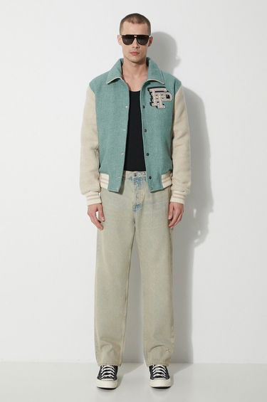 Bomber bunda Filling Pieces Filling Pieces Wool Varsity Jacket Zelené | 78616981033, 1