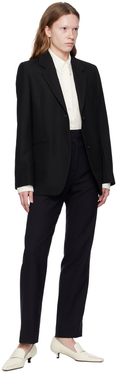 Bunda TOTEME Tailored Single-Breasted Blazer Čierna | 233-3014-246, 3